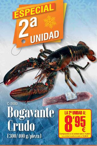 Abordo Bogavante crudo oferta