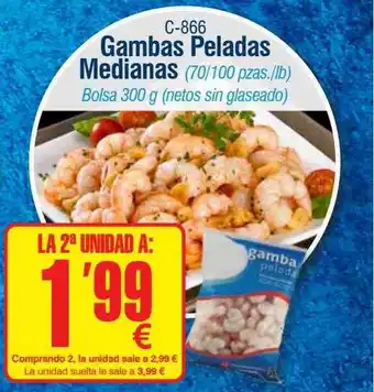 Abordo Gambas peladas medianas bolsa oferta