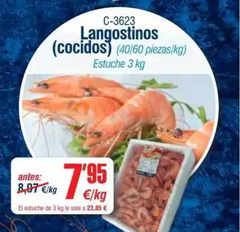 Abordo Langostinos cocidos estuche oferta