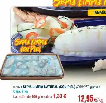 Abordo Sepia limpia natural con piel oferta