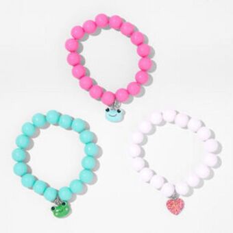 Claire's Claire's club pastel matte beaded stretch bracelets (3 pack) oferta