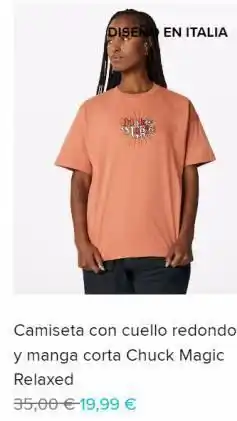 Converse Disend en italia camiseta con cuello redondo y manga corta chuck magic relaxed 35,00 €-19,99 € oferta