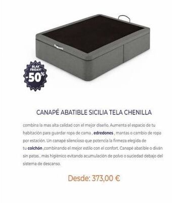Canapé abatible