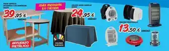 Outlet Hogar Meza camilla redonor o rectangular desde 39,95 € unidad refuerzo metálico más medidas en tienda colores surtidos falda oferta