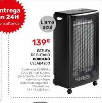 Cenor Estufa de butano corberó oferta
