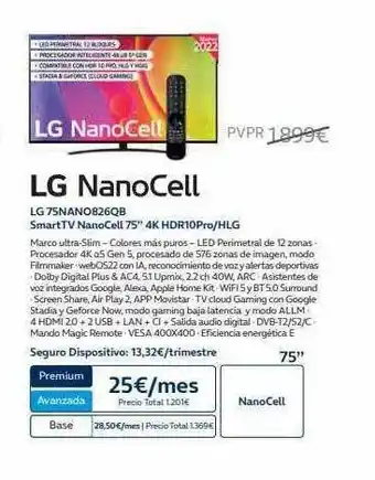 Lg 75nano826qb smarttv nanocell 75