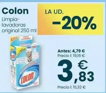 Clarel La ud. 20% colon limpia-lavadoras original oferta