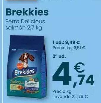 Clarel Brekkies perro delicious salmón oferta