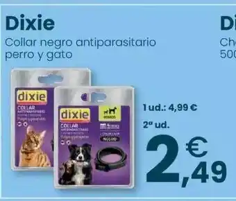 Clarel Dixie collar negro antiparasitario perro y gato oferta