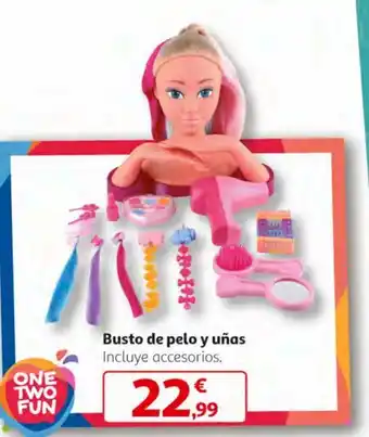 Alcampo Busto de muñeca one two fun oferta