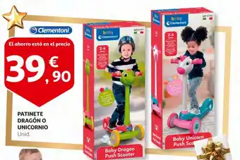 Alcampo Patinete clementoni oferta