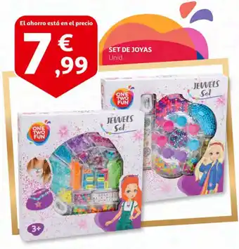 Alcampo Joyas one two fun oferta