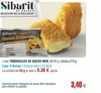 Abordo Triángulos de queso brie sibarit oferta