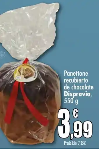 Unide Supermercados Panettone recubierto de chocolate dispravia oferta