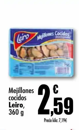 Unide Supermercados Mejillones cocidos leiro oferta