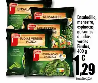 Unide Supermercados Ensaladilla menestra espinacas, guisantes o judias findus oferta
