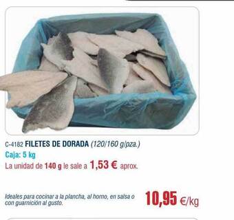 Abordo Filetes de dorada oferta