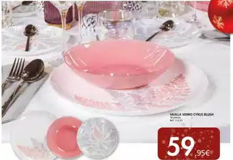 Coferdroza Vajilla vidrio cyrus blush oferta