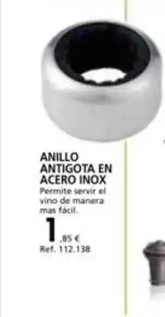 Coferdroza Anillo antigota en acero inox oferta