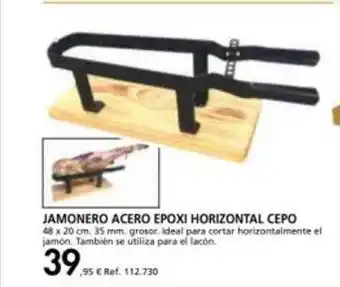 Coferdroza Jamonero acero epoxi horizontal cepo oferta