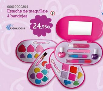 Estuche de maquillaje 4 bandejas