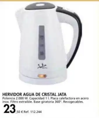 Coferdroza Hervidor agua de cristal jata oferta