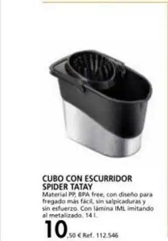 Coferdroza Cubo con escurridor spider tatay oferta
