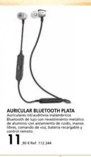 Coferdroza Auricular bluetooth plata oferta