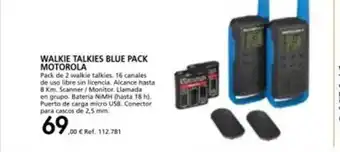 Coferdroza Walkie talkies blue pack motorola oferta