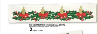 Coferdroza Pvc electrostático navideño para cristal oferta