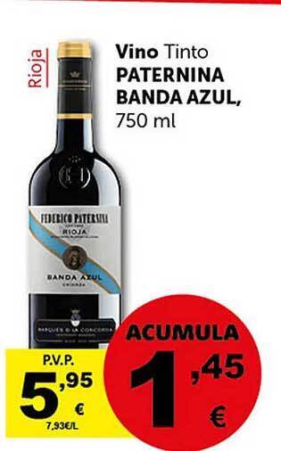 Masymas Vino tinto paternina banda azul oferta