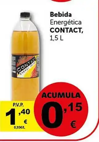 Masymas Bebida energética contact oferta