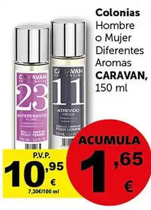 Masymas Colonias hombre o mujer diferentes aromas caravan oferta