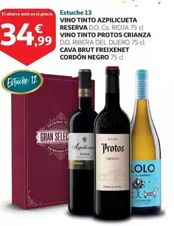 Alcampo Vino tinto azpilicueta reserva vino tinto protos crianza cava brut freixenet cordón negro oferta