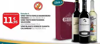 Alcampo Vino tinto familia barriobero crianza vino tinto montesierra selección vino blanco verdejo juanita calamidad oferta