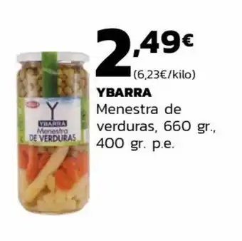 Supermercados Lupa Ybarra Menestra de verduras 660 gr 400 gr p.e oferta