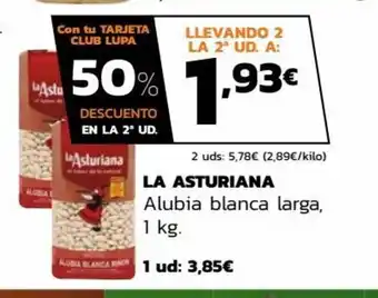 Supermercados Lupa La Asturiana Alubia blanca larga 1 kg oferta