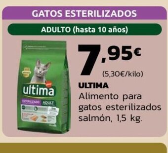 Supermercados Lupa Ultima Alimento Para gatos esterilizados salmón 1.5 kg oferta