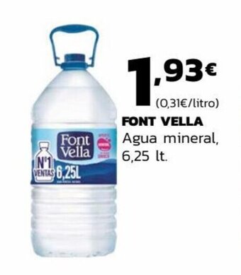 Supermercados Lupa Font Vella Agua Mineral oferta