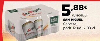 Supermercados Lupa San Miguel Cerveza 33 cl. oferta