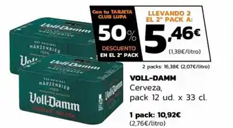 Supermercados Lupa Voll-Damn Cerveza 33 cl. oferta