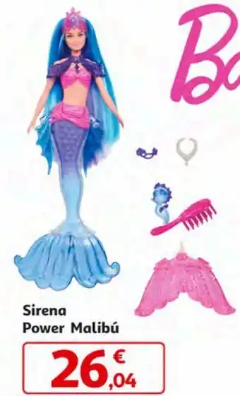 Alcampo Barbie sirena oferta