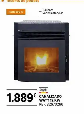 Leroy Merlin Hasta 100 m² 1.889€ € canalizado watt 12 kw ref. 82673266 calienta varias estancias fabricad en españa oferta