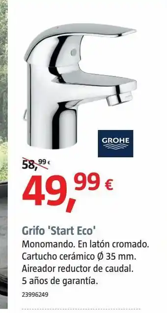 Bauhaus Grifo monomando grohe oferta