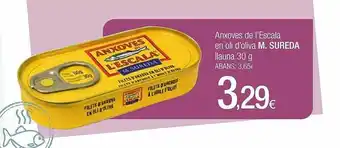 Condis Anxoves de l'escala en oli d'oliva m. sureda llauna oferta