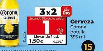 Dia Cerveza corona botella oferta