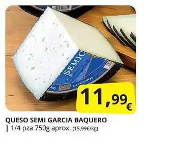 Supermercados MAS Queso semi garcia baquero oferta