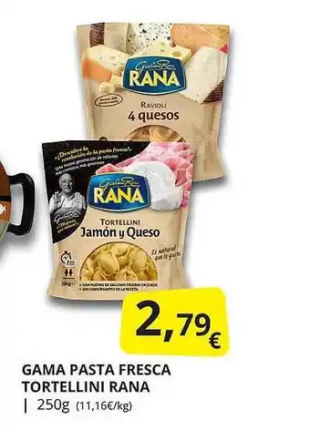 Supermercados MAS Gama pasta fresca tortellini rana oferta