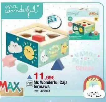 Mr. wonderful caja formaws