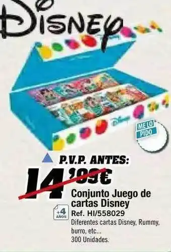DRIM Disney conjunto juego de cartas disney oferta